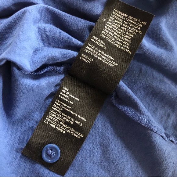 COS Henley Neck Long Sleeve Shirt in Blue Men’s Size XL - Picture 8 of 10